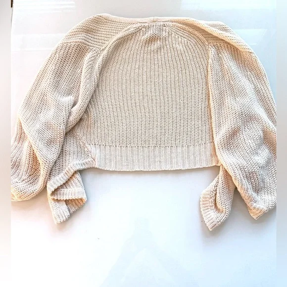 Brochu Walker Linen Open Knit Cardigan – CreamSize SNew